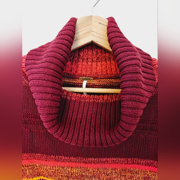 Free People Cowl Neck Cropped Knit Sweater - Picture 5 of 16